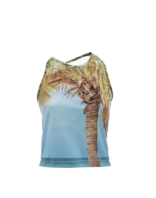 Blue Halterneck Top