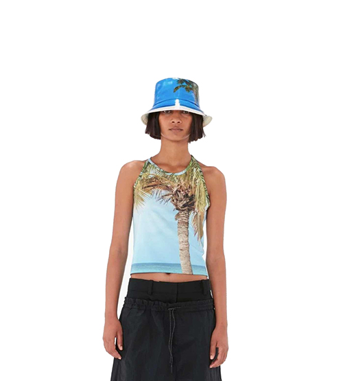Blue Halterneck Top