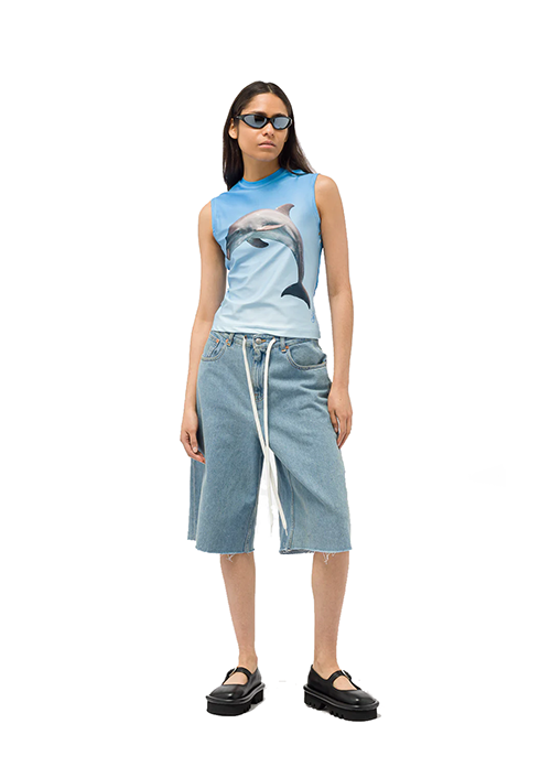 Blue Dolphin Sleeveless Top