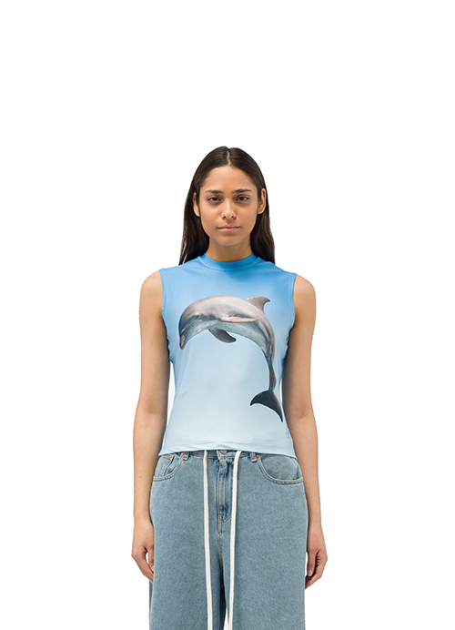 Blue Dolphin Sleeveless Top