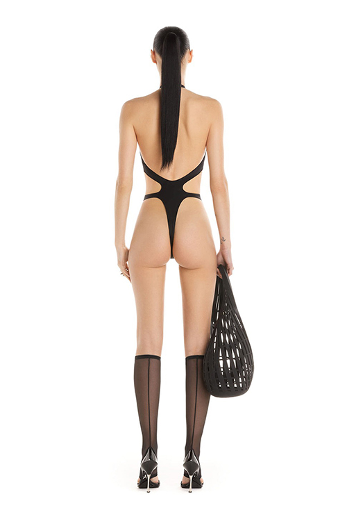 Black Halterneck Swimsuit