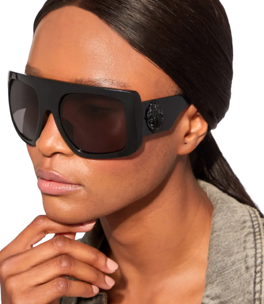 Shoreditch Lg Visor Black Sunglasses