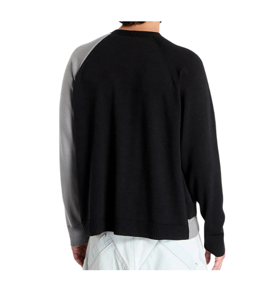 Black U Logo Knit Crewneck