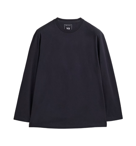 Black Y-3 Gfx Longsleeve Tee