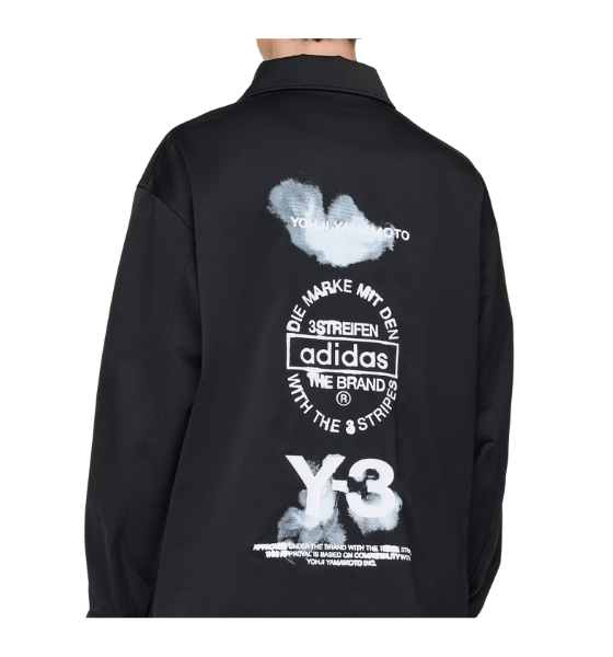 Black Gfx Coach Jacket