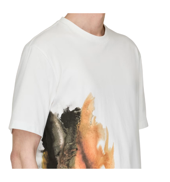 White Gfx Ss Tee