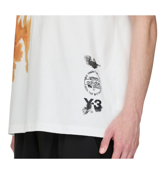 White Gfx Ss Tee