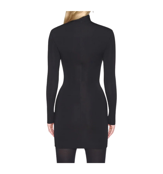 Black Longsleeve Cut-Out Star Mini Dress