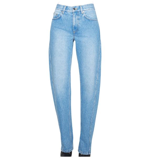 Straight Blue Denim Jeans