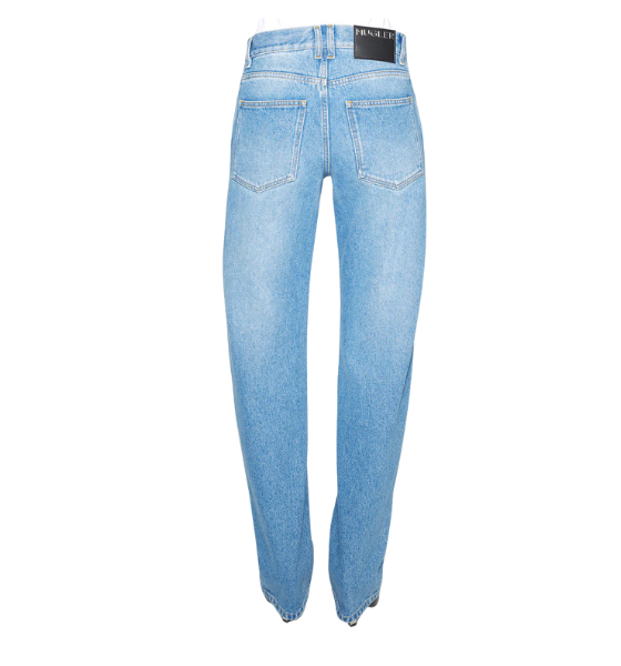 Straight Blue Denim Jeans