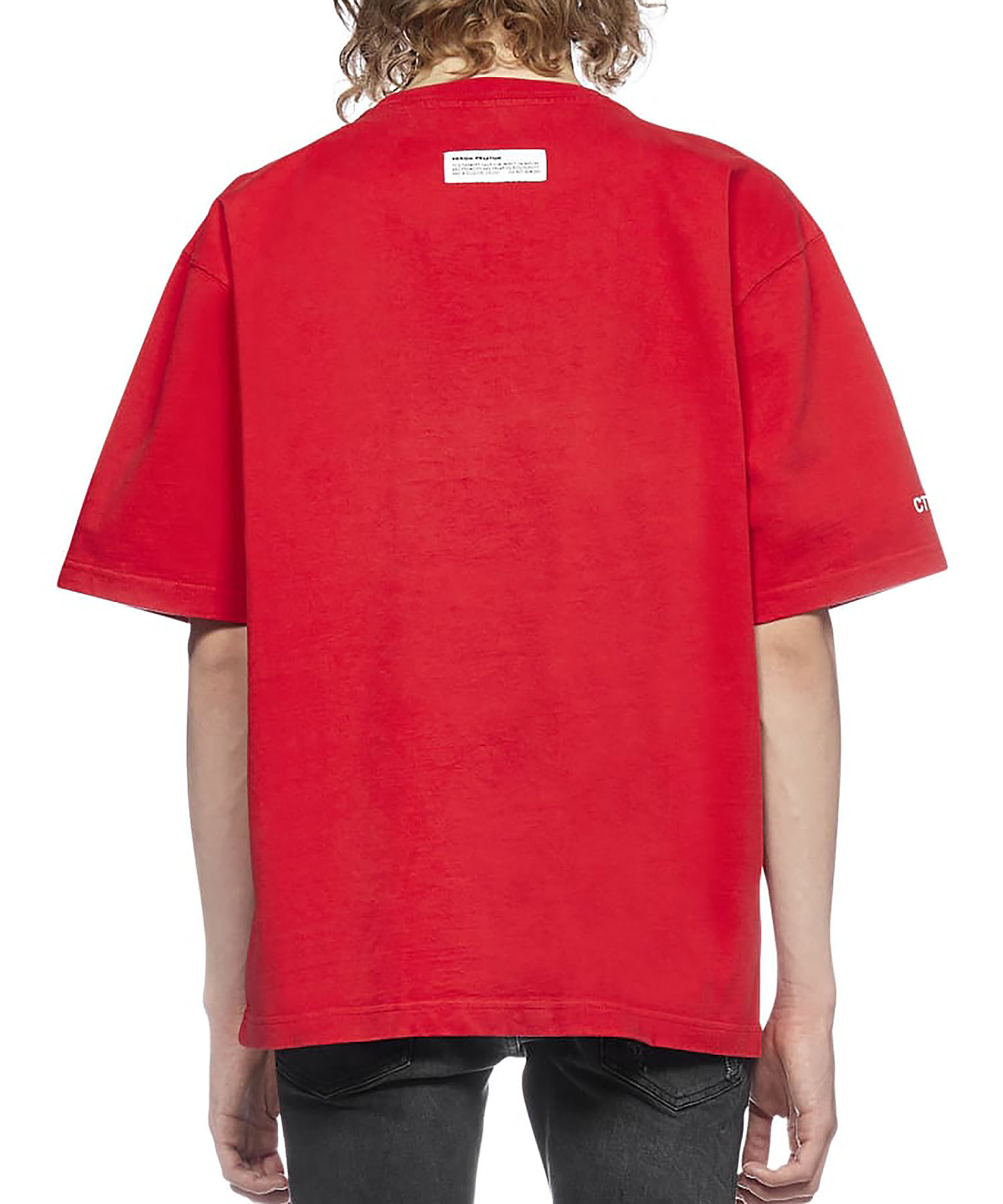 Oversized Sport Red White T- shirt