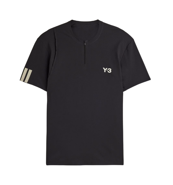 Y-3 X US OPEN Black Zip T-shirt