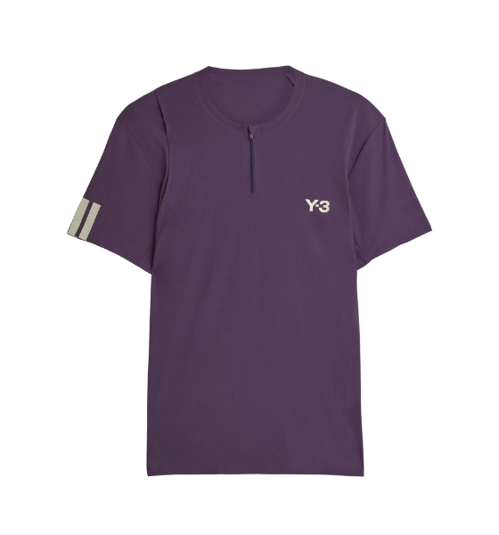 Y-3 X US OPEN Purple Zip T-shirt