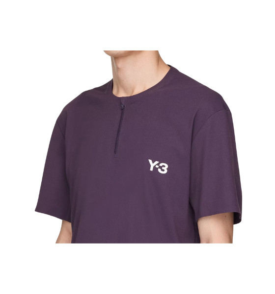 Y-3 X US OPEN Purple Zip T-shirt