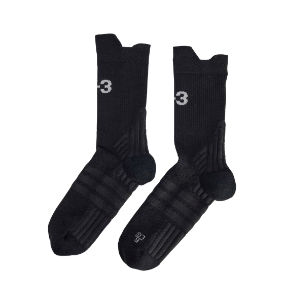 Y-3 X US OPEN Black Ten Crew Socks