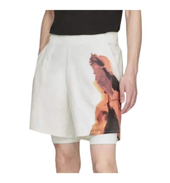 Y-3 X US OPEN Beige Shorts & Tight