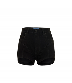 Mugler Black Shorts