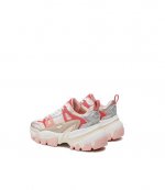 Soft Pink Multi Nick Trainer Metallic Suede