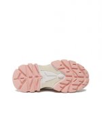 Soft Pink Multi Nick Trainer Metallic Suede