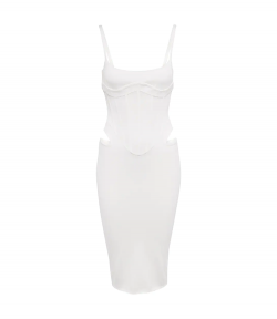 White Corset Dress