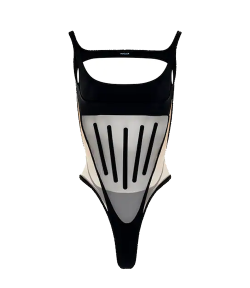Mugler Black Corset Body