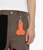 Orange Aqua Penis Keyring