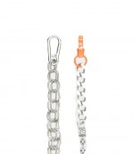 Multichain Necklace Silver Orange