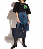 JWA Slime Logo Oversized Black Green T-Shirt