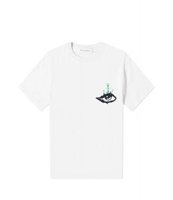 Eye Embroidered Logo White T-Shirt