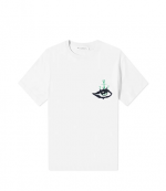 Eye Embroidered Logo White T-Shirt