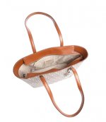 Bryant Medium Zip Brown Logo Tote
