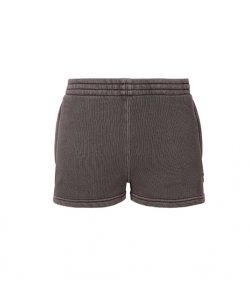 Essential Terry Washed Cola Sweatshorts With Puff Paint Logo
