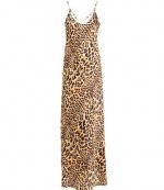 Leopard Long Robe Dress