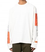 Gothic Color Blocks LS Tee White Orange