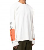 Gothic Color Blocks LS Tee White Orange