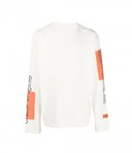 Gothic Color Blocks LS Tee White Orange