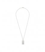 Razor Blade Necklace Silver No Color