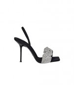 Julie Crystal Scrunchie Sandal