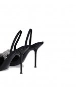 Julie Crystal Scrunchie Sandal