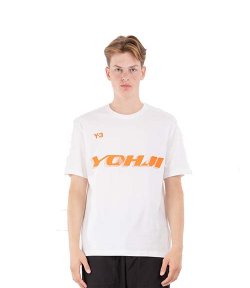 White Y3 SS Tee