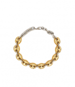 X Eight Neck Gold Silver Choker