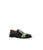 Womens Black Elastic Loafer