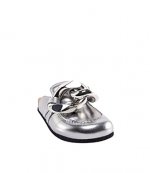Silver Lamb Chain Loafer