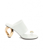 White Diamond Lamb mule