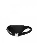 Small Hip Black Leather Bag