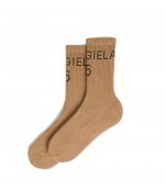 Beige Logo Socks