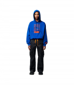 Heron Censored Hoodie Blue Navy Blue