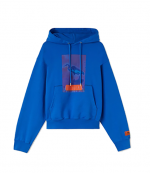 Heron Censored Hoodie Blue Navy Blue