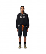 Medieval Heron Crewneck Black White