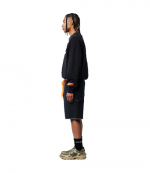 Medieval Heron Crewneck Black White